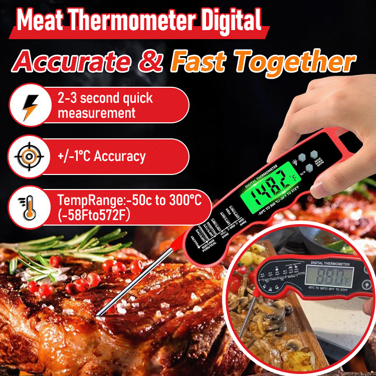 Instant Read Meat Thermometer — Perfect Cooking Every Time