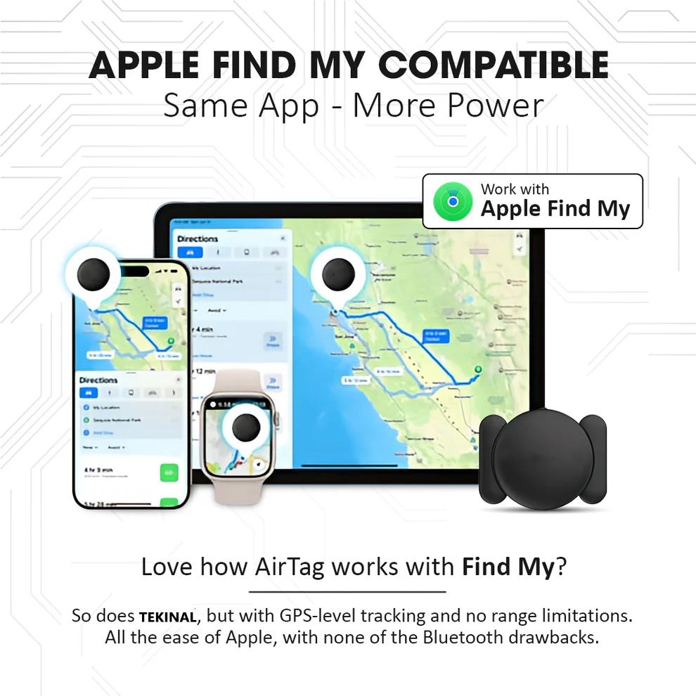 TEKINAL™ Mini Magnetic Tracker — Track Anything with Apple Find My