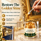 Gold Metallic Refinishing Repair Paste with Brush