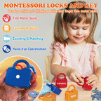 🧠 Montessori Lock & Key Learning Toy