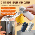 ZipNSeal - 2-in-1 Mini Bag Sealer & Cutter