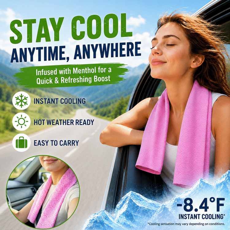 Instant Cooling Towel Wipes