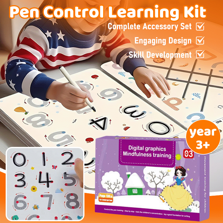 Reusable Tracing Workbook for Kids Ages 3+