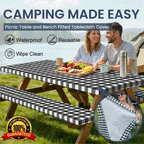 Stretch-Fit Picnic Table Cover Set
