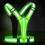 Rechargeable Reflective LED Running Vest