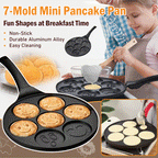 7-Mold Mini Pancake Pan – Fun Breakfast Maker