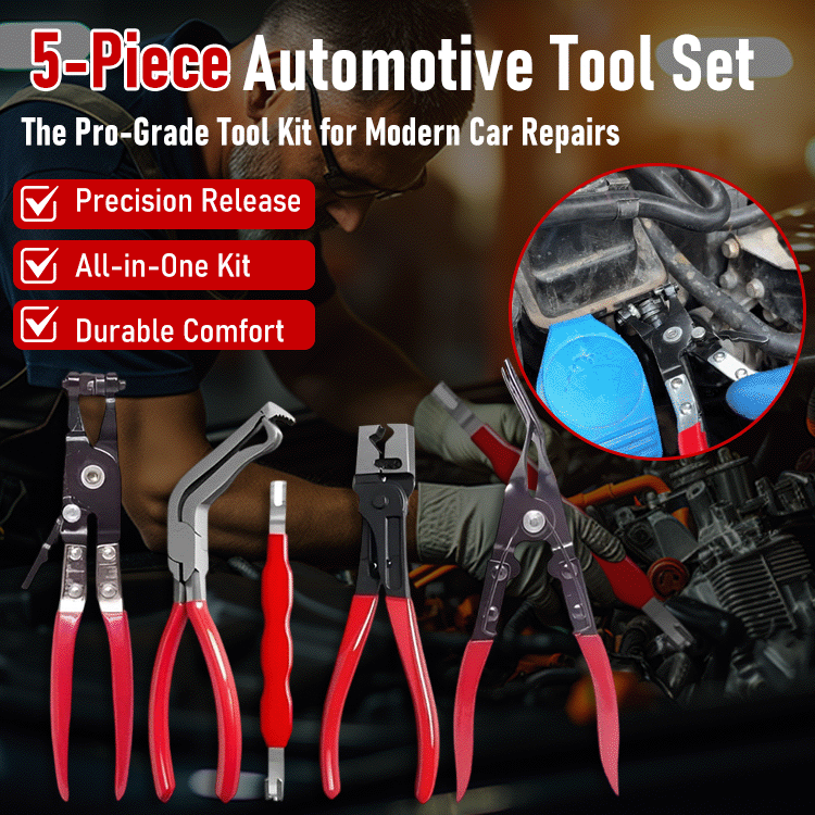 5-in-1 Automotive Trim & Hose Removal Pliers Set