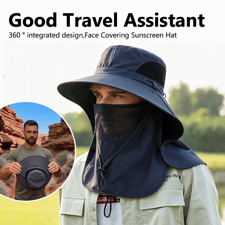 Full-Cover Summer Protection Hat — Stay Cool, Covered & Comfortable Outdoors