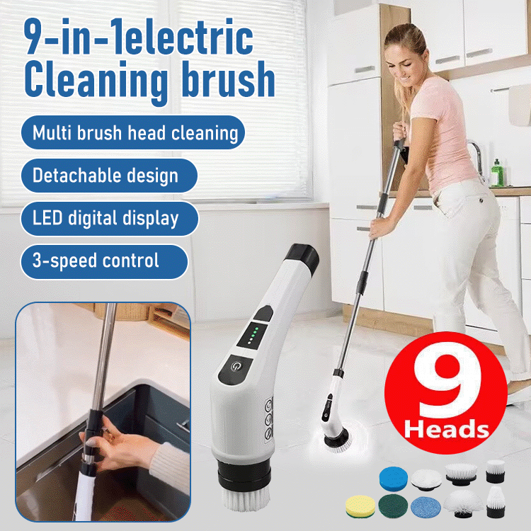 CleanWhirl - 9-in-1 Electric Cleaning Brush