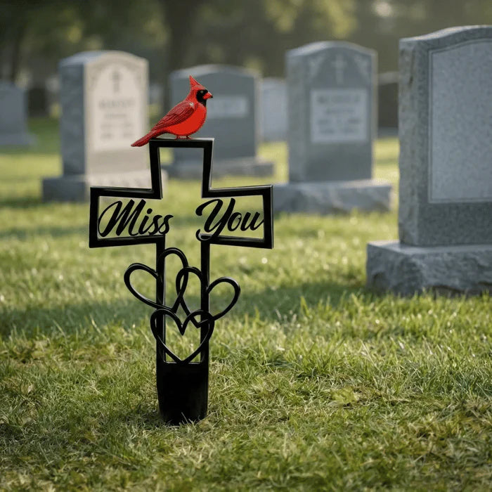 🐦LAST DAY 50% OFF -💖✝️Metal Cemetery Memorial Plaque for Remembrance