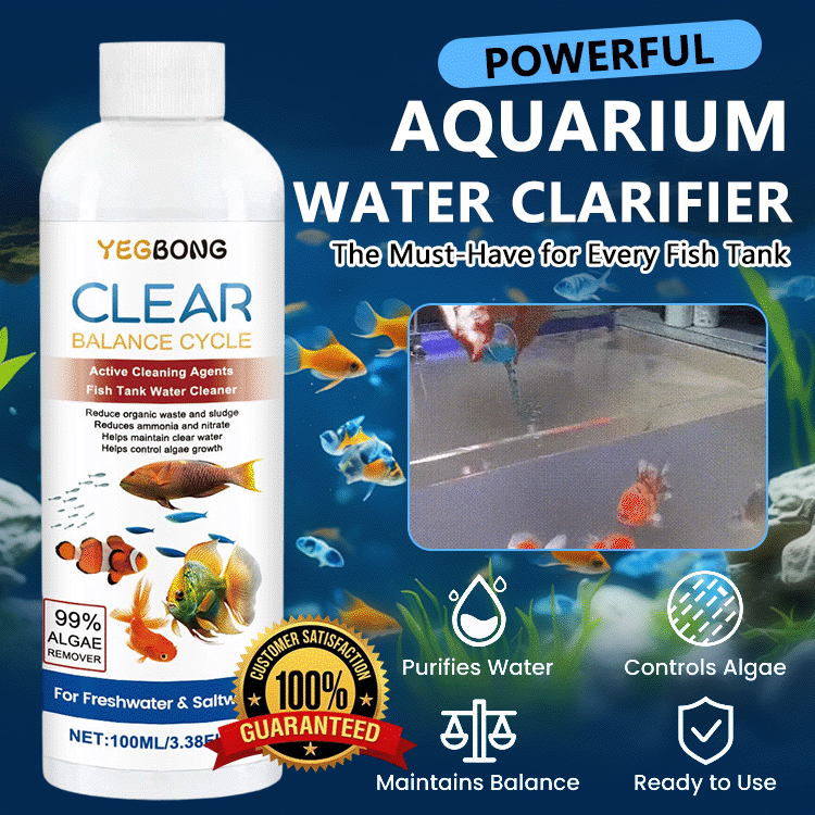 Fast-Acting Aquarium Water Clarifier