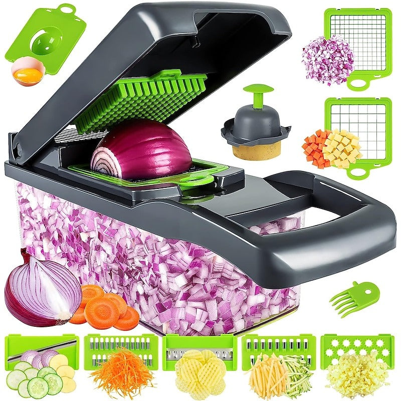 16-in-1 Safe Grip Vegetable Chopper