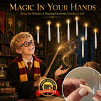Magic Wand-Controlled Floating LED Candle Set