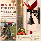 Vintage 3D Handcrafted Cardinal Garden Bell