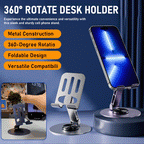 360° Adjustable Metal Phone Stand – Stable, Foldable & Hands-Free