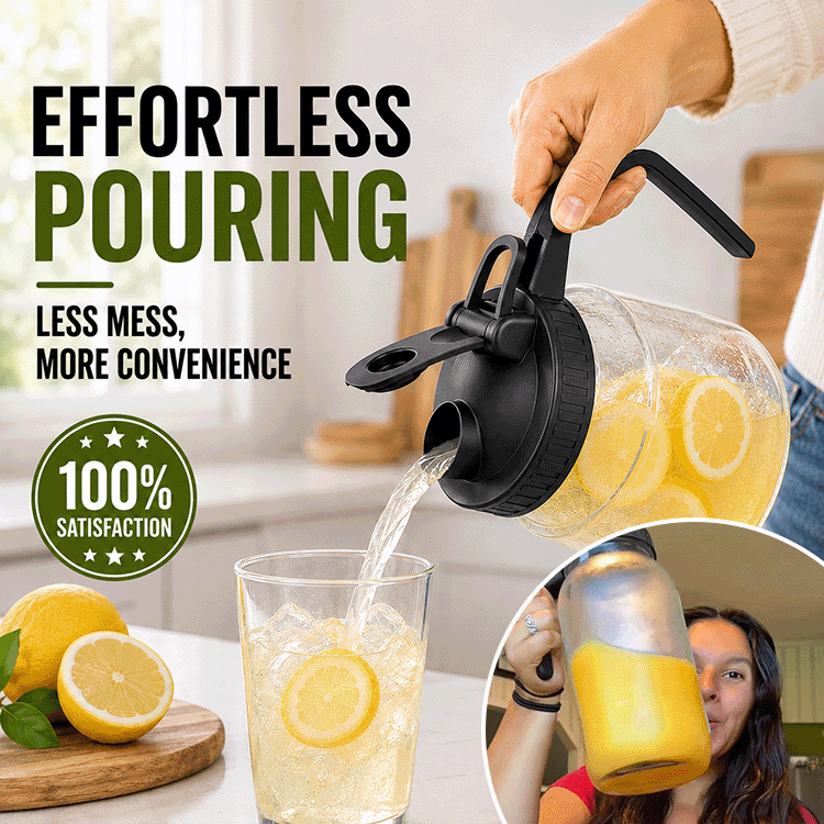 Mason Jar Pouring Lid with Handle