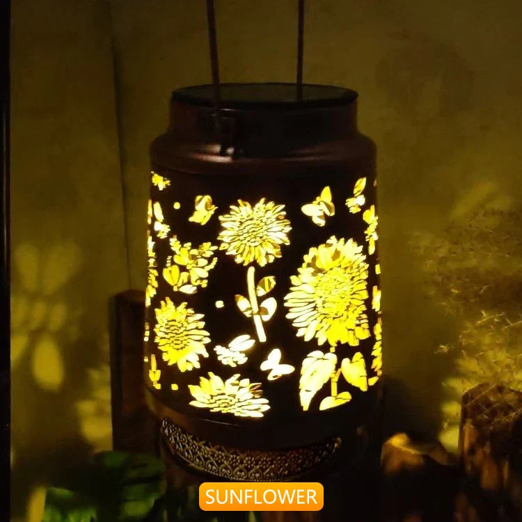Outdoor Solar Lantern – Hummingbird, Butterfly, Sunflower, Dragonfly & Owl