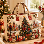 Quilted Christmas Tote Bag – Festive Holiday Carryall