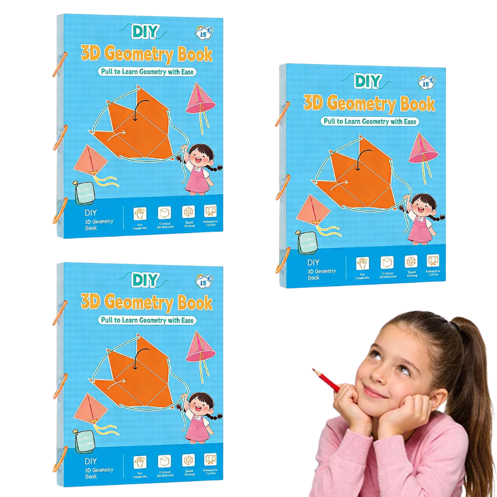 DIY 3D Geometry Book – Hands-On Math Learning Kit For Kids