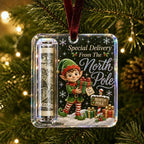 Christmas Cash Gift Ornament – Clear Money Holder Keepsake