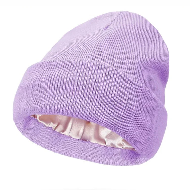 Satin-Lined Beanie — Warmth Without Static or Frizz