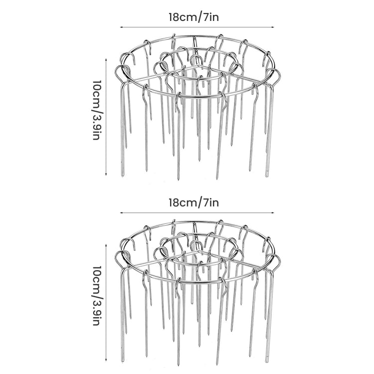 24-Skewer Vertical Kabob Rack for Air Fryer & Oven