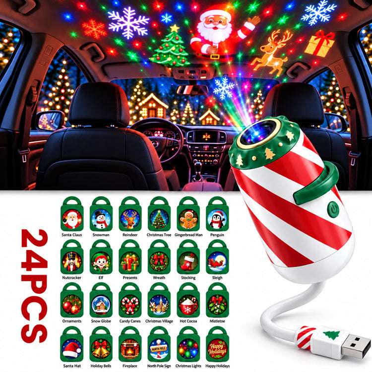 Christmas Car Window Projector Light