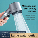Shower head with massage for instant relaxation
