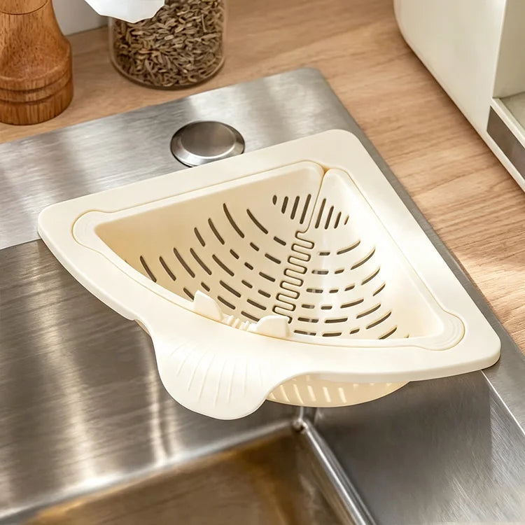 Magnetic Twist-Release Corner Sink Strainer