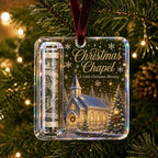 Christmas Cash Gift Ornament – Clear Money Holder Keepsake