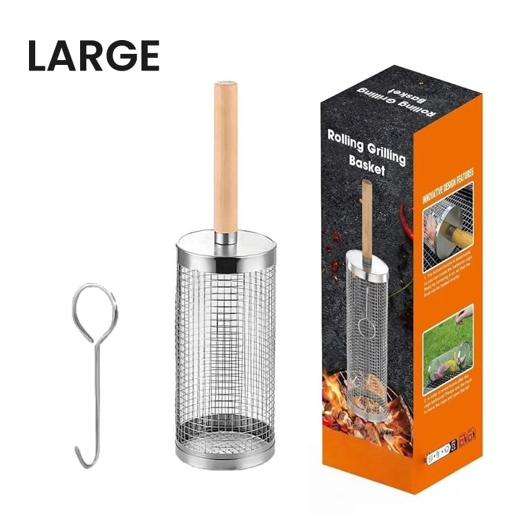360° Rolling BBQ Grill Basket
