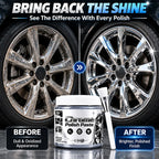 Chrome & Metal Polish Restorer Paste with Brush