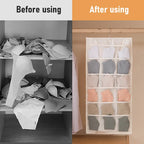 Hanging Underwear Organizer — One Pocket Per Item, No More Mess