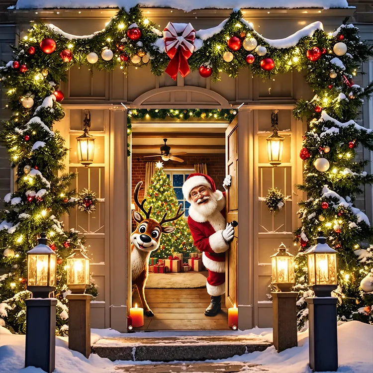 Christmas Full-Door Cover – 9 Festive Holiday Designs