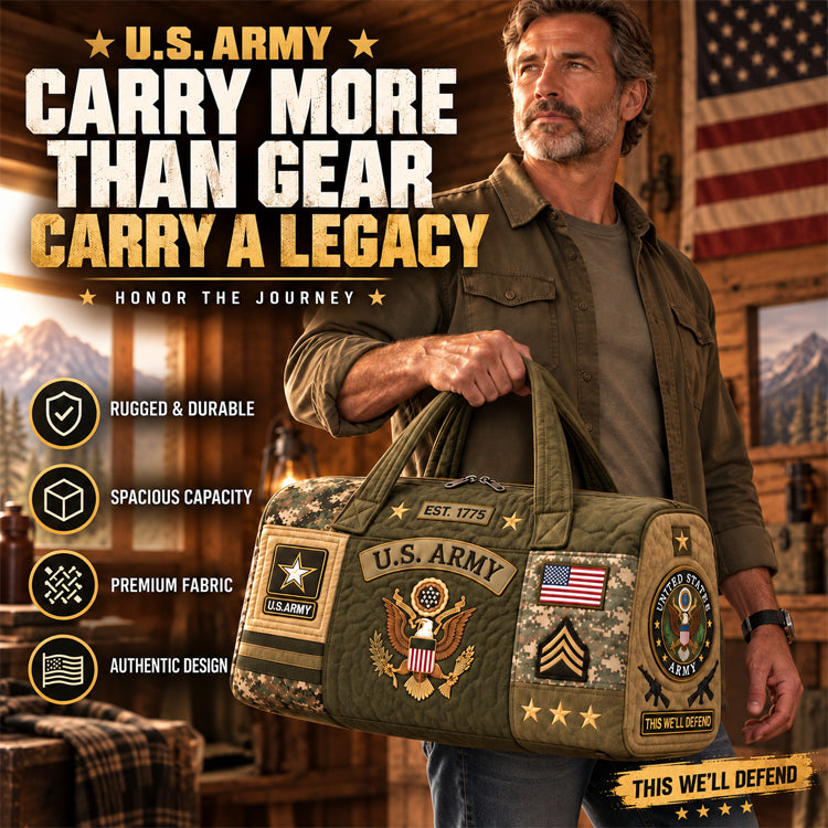 Hand-Finished U.S. Military Heritage Quilted Duffel Bag