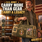 Hand-Finished U.S. Military Heritage Quilted Duffel Bag