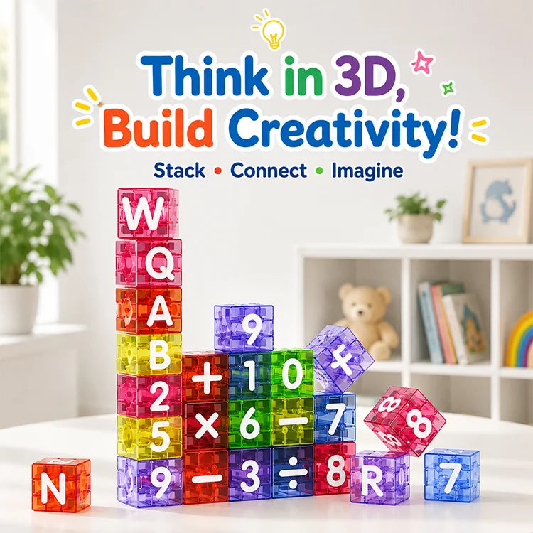 Magnetic Letter & Number Blocks