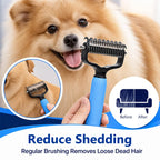 Pet Pro Large Head Dematting & Deshedding Grooming Tool