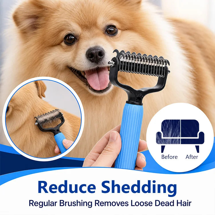 Pet Pro Large Head Dematting & Deshedding Grooming Tool
