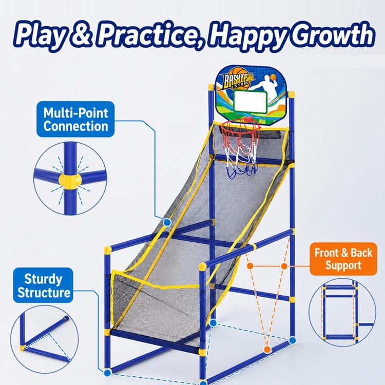 Kids’ Automatic Ball-Return Basketball Set