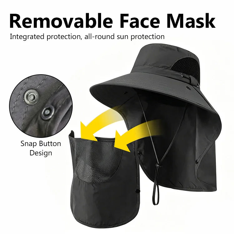 Full-Cover Summer Protection Hat — Stay Cool, Covered & Comfortable Outdoors