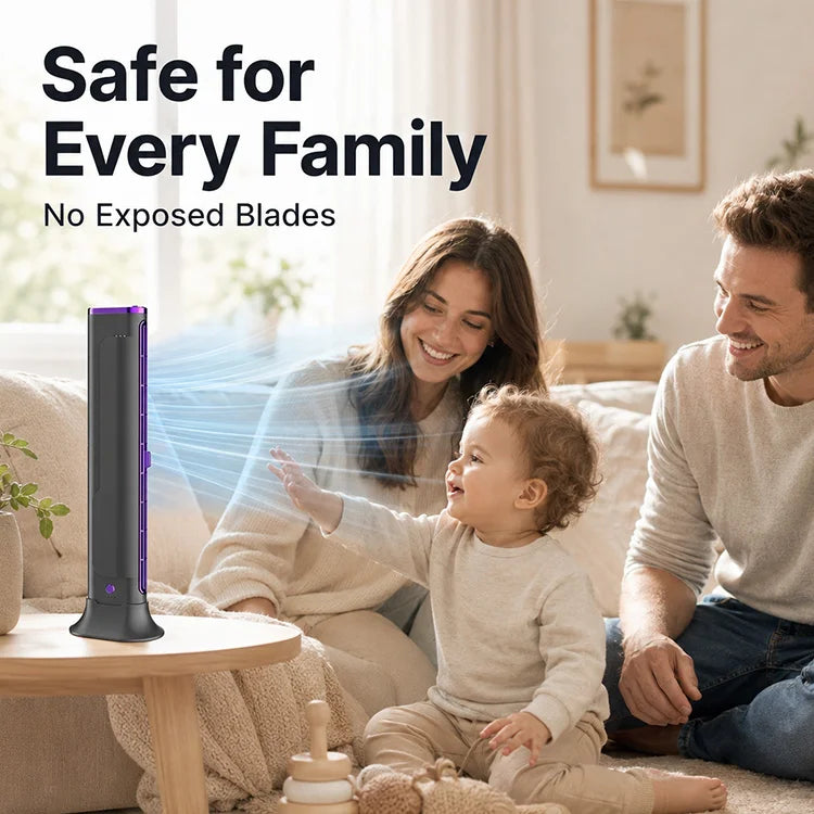 Compact Bladeless Tower Fan