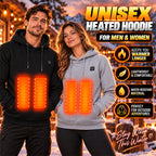 5-Zone Heated Pullover Hoodie – 3 Heat Levels USB Powered