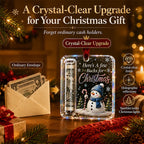 Christmas Cash Gift Ornament – Clear Money Holder Keepsake