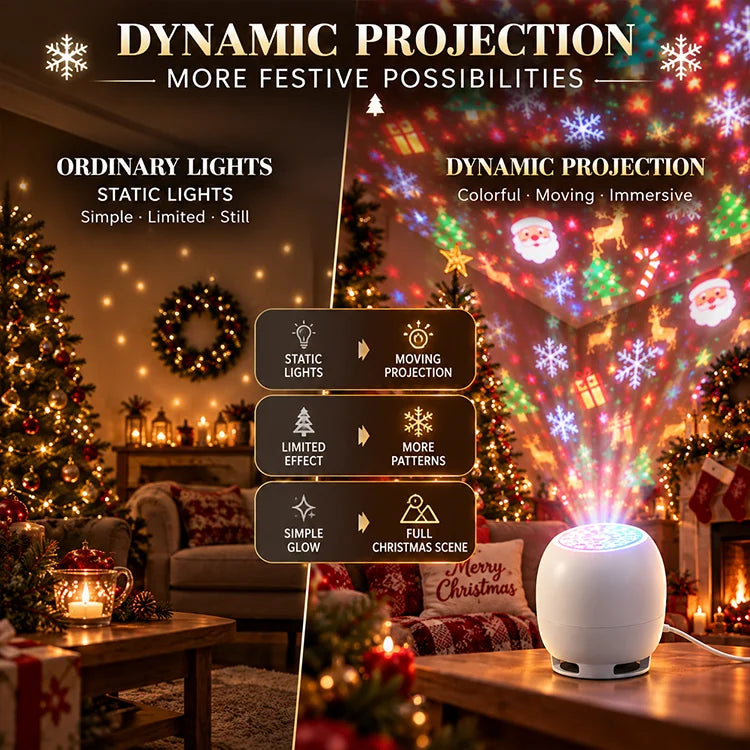 Christmas Rotating Projector Night Light
