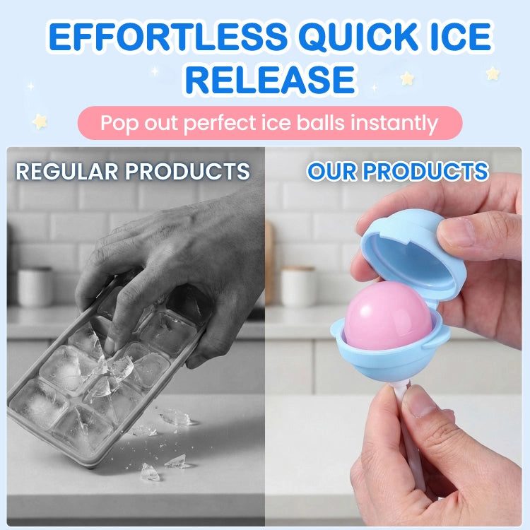BPA-Free Silicone Round Popsicle Mold – Homemade Fruit Ice Pop Maker