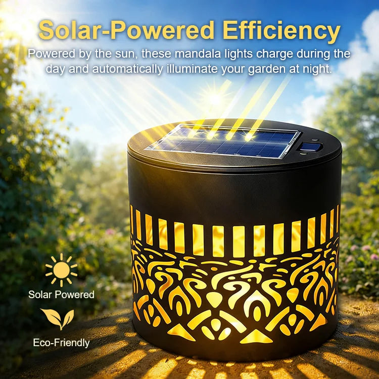 MandalaGlow™ Solar Projection Light