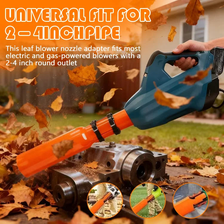 TurboGust Snow & Leaf Blower Attachment — Boost Airflow Power Instantly