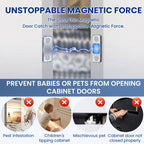 Ultra-Slim No-Drill Magnetic Cabinet Door Catch
