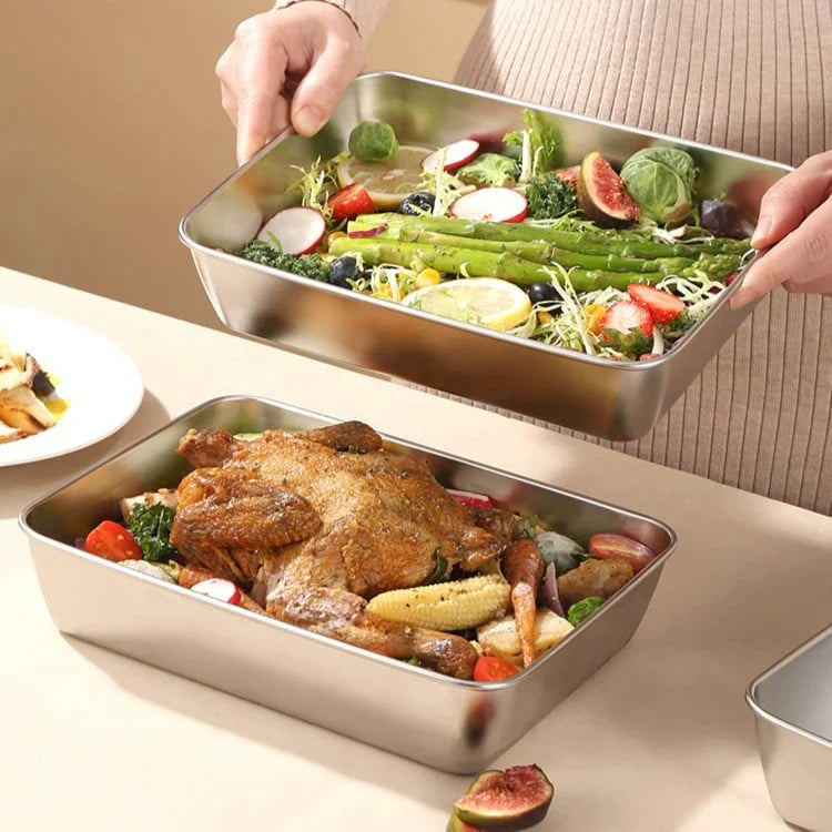 FreshMate - Stainless Steel Food Box (With Lid)